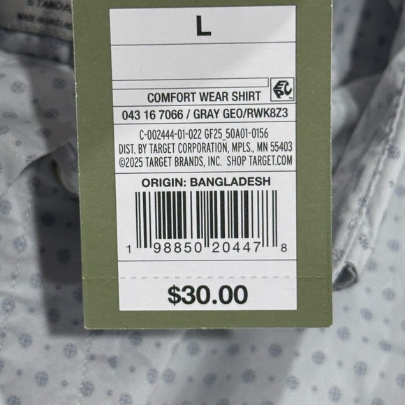 Men's comfort wear button Patterned Shirt - Picture 6 of 6